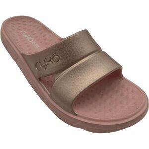NWT! Ryka Ultimate Recovery Ladies’ Molded Slide Sandals Restore Rose Gold Sz 11